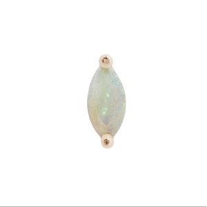 “Zuri” 14k rose gold and genuine opal end BJO